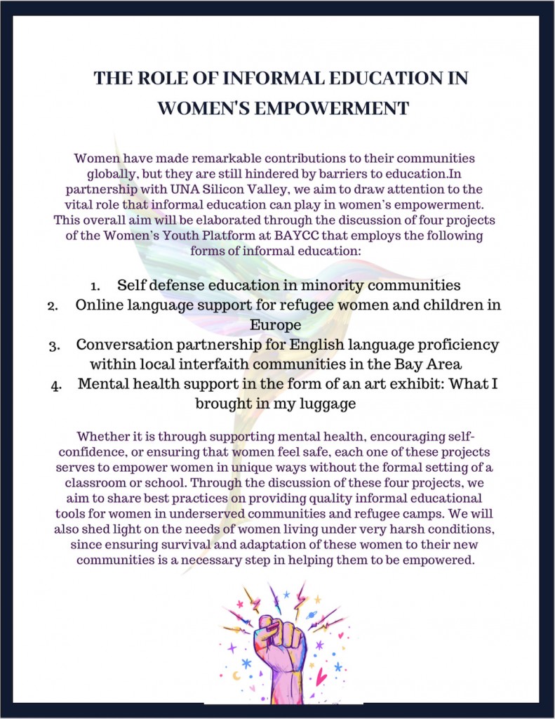 Flyer-Details-Role Of Informal Education in Womens Empowerment